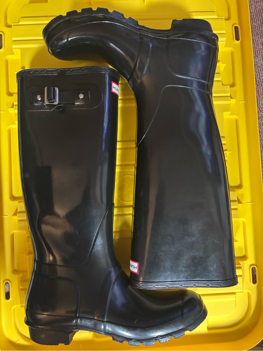 Black Hunter tall rain boots